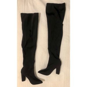 Missguided Neoprene Over the Knee Boots
